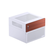 Корпус без блока питания Корпус без блока питания/ Case JONSBO N4, Mini-Tower, 1x120mm, 1xUSB-A 3.0 + 1xUSB-C 3.2, SFX PSU Support, mATX, mITX White