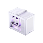 Корпус без блока питания Корпус без блока питания/ Case JONSBO C6 MAX Handle, Mini-Tower, TG, no fan, 1xUSB-A 3.0 + 1xUSB-C 3.1, mATX, mITX White