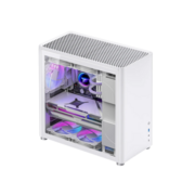Корпус без блока питания Корпус без блока питания/ Case JONSBO D40, Midi-Tower, TG, no fan, 1xUSB-A 3.2 + 1xUSB-C 3.2, ATX, mATX, White