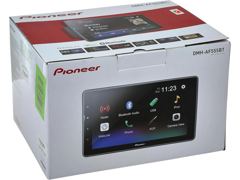 Автомагнитола Pioneer DMH-AF555BT 2DIN 4x50Вт AUX 9" 3