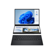 Ноутбук Ноутбук/ ASUS UX8406CA-QL211X Duo Touch 14+14"(1920x1200 + 1920x1200 OLED 16:10)/Touch/Intel Core Ultra 9 285H(3.7Ghz)/32768Mb/1024PCISSDGb/noDVD/Int:Intel Arc graphics/Cam/BT/WiFi/75WHr/war 1y/1.65kg/Basalt Gray/Win11Pro + 2х14" экрана; маг-алюм