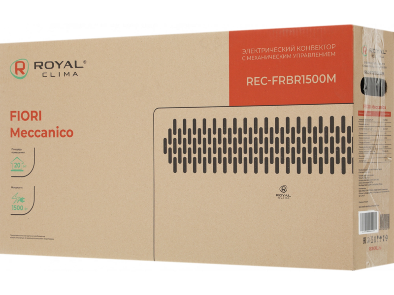 Конвектор Royal Clima Fiori Meccanico REC-FRBR1500M 1500Вт черный