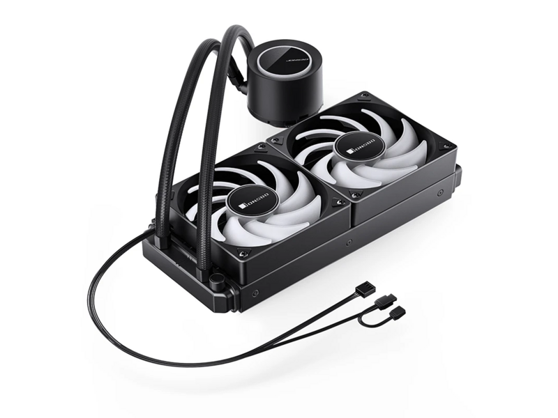 Система жидкостного охлаждения Система жидкостного охлаждения/ Water Cooling System JONSBO TG-240 Black (260W, 240mm, Black, ARGB/ Fans: 2x120mm, 66.19CFM, 35.4dBA, 1800RPM/ Pump height 72mm, 30dBA, 2400RPM, Rad thickness 27mm/ S: 1700, 1200, 115X, AM5, A