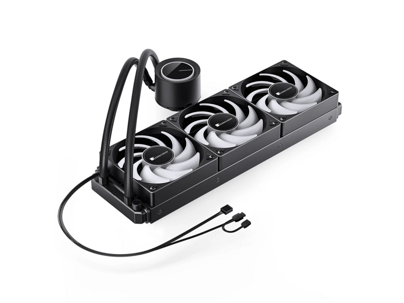 Система жидкостного охлаждения Система жидкостного охлаждения/ Water Cooling System JONSBO TG-360 Black (300W, 360mm, Black, ARGB/ Fans: 3x120mm, 66.19CFM, 35.4dBA, 1800RPM/ Pump height 72mm, 30dBA, 2400RPM, Rad thickness 27mm/ S: 1700, 1200, 115X, AM5, A