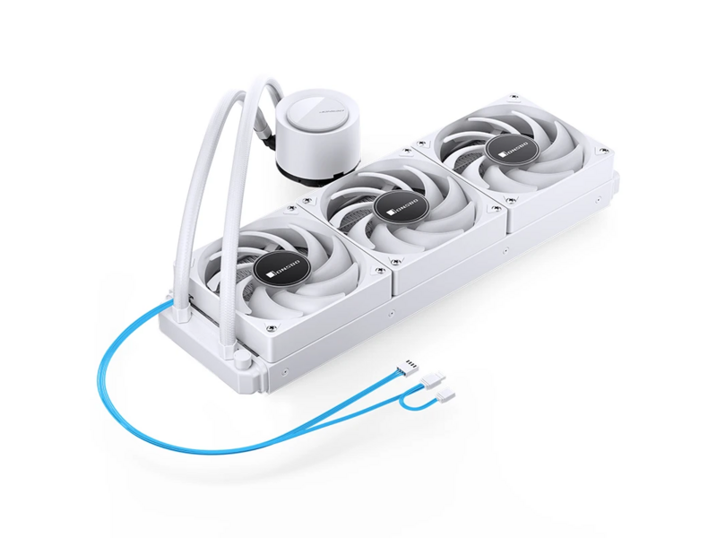 Система жидкостного охлаждения Система жидкостного охлаждения/ Water Cooling System JONSBO TG-360 White (300W, 360mm, White, ARGB/ Fans: 3x120mm, 66.19CFM, 35.4dBA, 1800RPM/ Pump height 72mm, 30dBA, 2400RPM, Rad thickness 27mm/ S: 1700, 1200, 115X, AM5, A