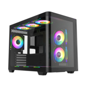 Корпус Bloody BD-CC112 черный без БП mATX 9x120mm 2xUSB3.0 audio bott PSU
