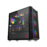 Корпус Bloody BD-CC119 черный без БП ATX 7x120mm 2xUSB3.0 audio bott PSU