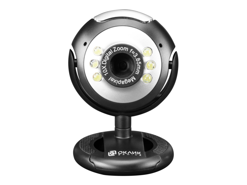 Камера Web Оклик OK-C8825 черный 0.3Mpix (640x480) USB2.0 с микрофоном