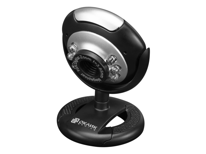 Камера Web Оклик OK-C8825 черный 0.3Mpix (640x480) USB2.0 с микрофоном