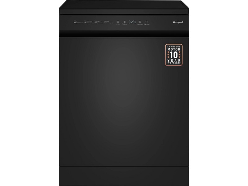 Посудомоечная машина Weissgauff DW 6038 B Inverter черный (полноразмерная)