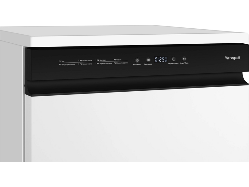 Посудомоечная машина Weissgauff DW 6038 W Inverter белый (полноразмерная)