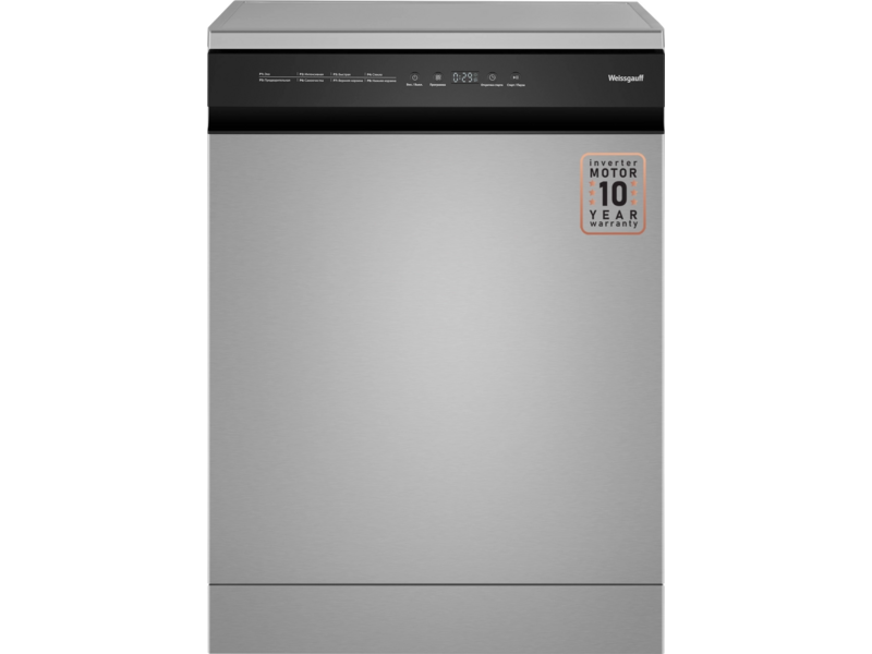 Посудомоечная машина Weissgauff DW 6038 X Inverter серебристый (полноразмерная)