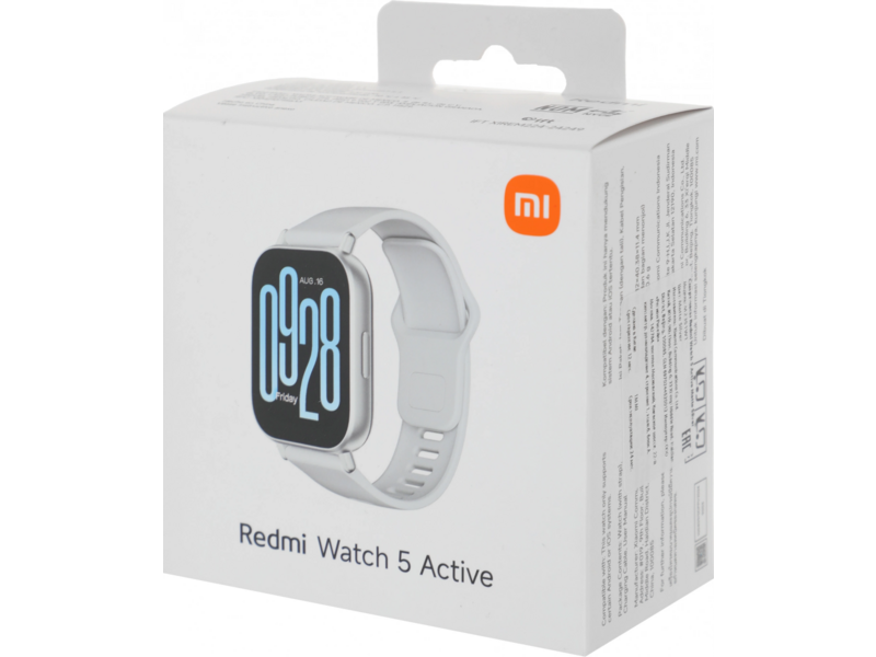Смарт-часы Xiaomi Redmi Watch 5 Active 2" LCD корп.серебристый рем.серебристый разм.брасл.:135-205мм (BHR8790GL)
