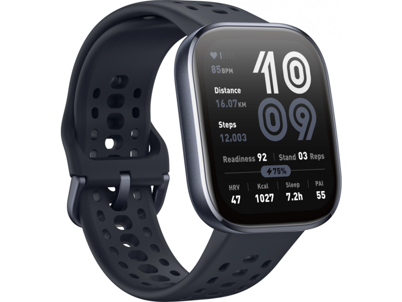 Смарт-часы Amazfit Bip 6 A2435 1.97" AMOLED корп.черный рем.черный разм.брасл.:130-195мм (6970100377866)