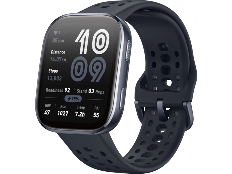 Смарт-часы Amazfit Bip 6 A2435 1.97" AMOLED корп.черный рем.черный разм.брасл.:130-195мм (6970100377866)