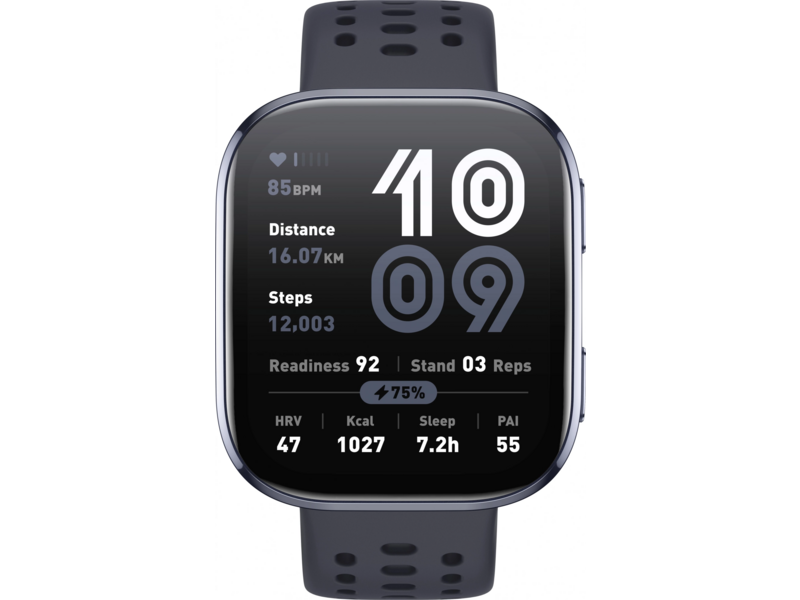 Смарт-часы Amazfit Bip 6 A2435 1.97" AMOLED корп.черный рем.черный разм.брасл.:130-195мм (6970100377866)