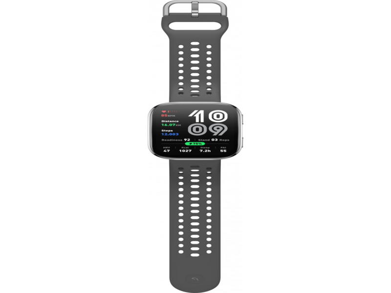 Смарт-часы Amazfit Bip 6 A2435 1.97" AMOLED корп.угольно-серый рем.серый разм.брасл.:130-195мм (6970100378191)