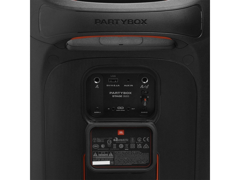 Минисистема Hi-Fi JBL Partybox Stage 320 черный 240Вт USB BT