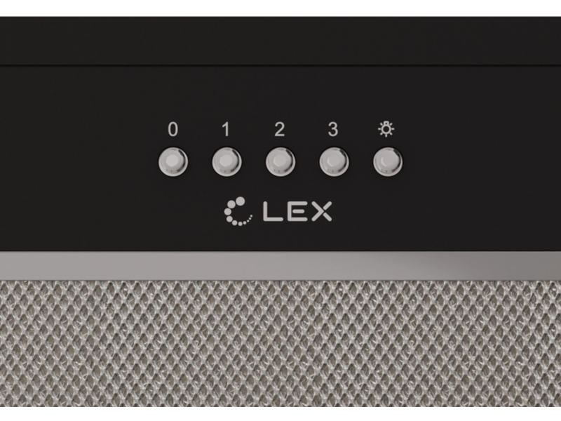 Вытяжка встраиваемая Lex Hyper 600 Inverter BL черный управление: кнопочное (1 мотор)