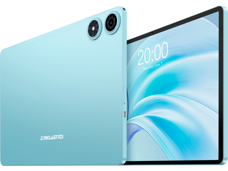 Планшет Teclast P50 T606 (1.6) 8C RAM8Gb ROM128Gb 10.92" IPS 1280x800 4G 1Sim Android 15 голубой 8Mpix 5Mpix BT WiFi microSD 1Tb 7000mAh 12hr