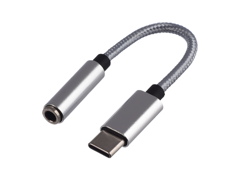 Переходник Переходник/ Переходник AUX GoPower Jack 3.5mm (f)-Type-C (m) 0.1м ПВХ с ЦАП белый (1/250)