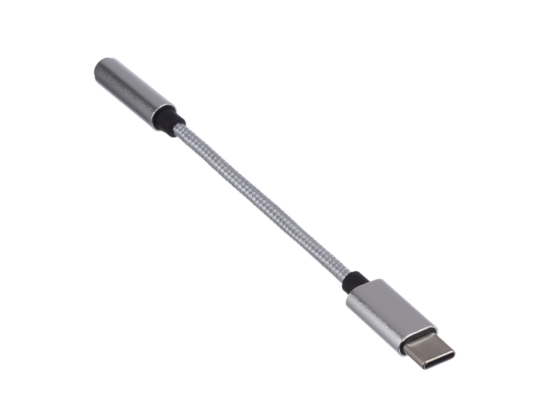 Переходник Переходник/ Переходник AUX GoPower Jack 3.5mm (f)-Type-C (m) 0.1м ПВХ с ЦАП белый (1/250)