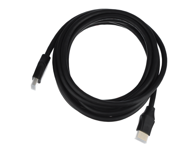 Кабель Кабель/ Кабель GoPower HDMI (m)-HDMI (m) 3.0м ПВХ ver.1.4 черный в пакете (1/125)
