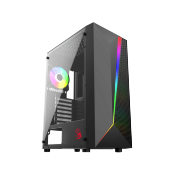 Корпус Bloody BD-CC106F черный без БП ATX 4x120mm 1xUSB2.0 1xUSB3.0 audio bott PSU