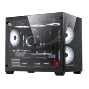 Корпус Bloody BD-CC108 черный без БП mATX 9x120mm 2xUSB3.0 audio bott PSU
