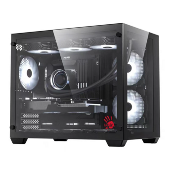 Корпус Bloody BD-CC108 черный без БП mATX 9x120mm 2xUSB3.0 audio bott PSU