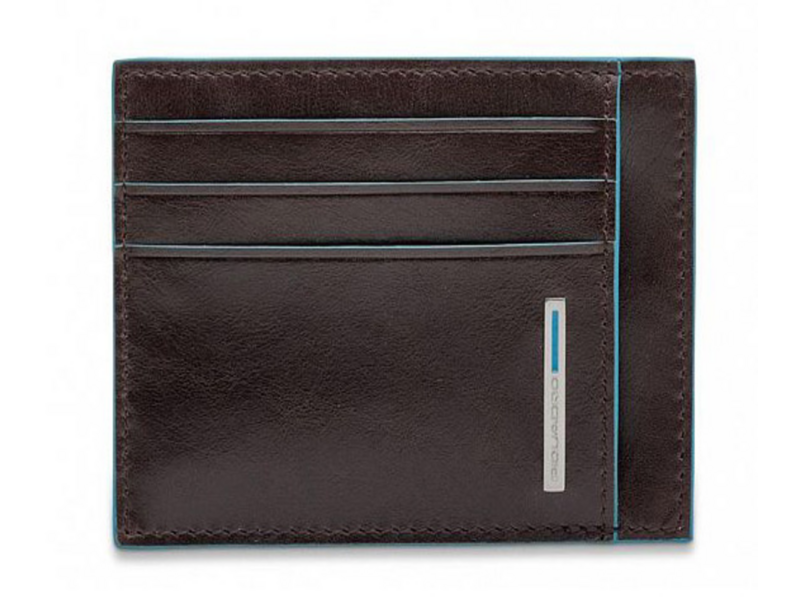 Чехол для кредитных карт Piquadro Blue Square PP2762B2R/MO коричневый натур.кожа