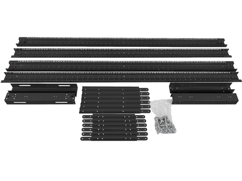 Стойка двухрамная NTSS NTSS-2POR24U/600-1000-BL 24U 550ммx1000мм 600кг черный