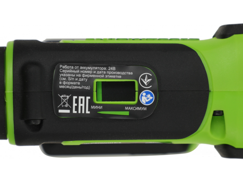 Степлер ручной Greenworks G24CS10 скобы 4/55/90/18GA