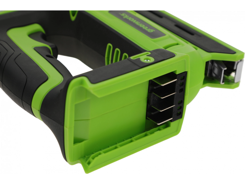Степлер ручной Greenworks G24CS10 скобы 4/55/90/18GA
