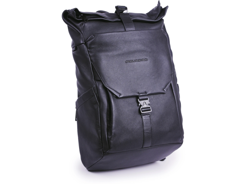 Рюкзак Piquadro Than CA6612S135/N роллтоп черный кожа