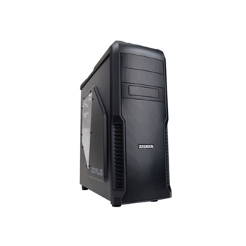 Корпус ZALMAN Z3 PLUS, ATX, BLACK, WINDOW, 2x5.25", 5x3.5", 1x2.5", 2xUSB2.0, 1xUSB3.0, FRONT 1x120mm, REAR 1x120mm, TOP 2x120mm