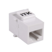 ITK Проходной адаптер кат.5E UTP, RJ45-RJ45, тип Keystone Jack
