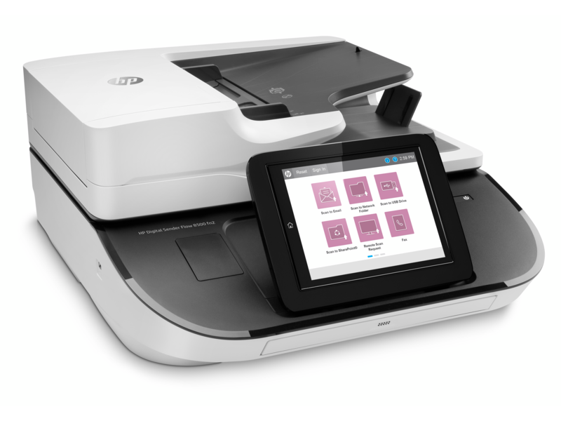 Сканер HP Digital Sender Flow 8500 fn2 Document Capture Workstation (A4,100ppm,600x600 dpi,24 bit, USB, LAN, ADF 150 sheets, Duplex, repl.L2719A)