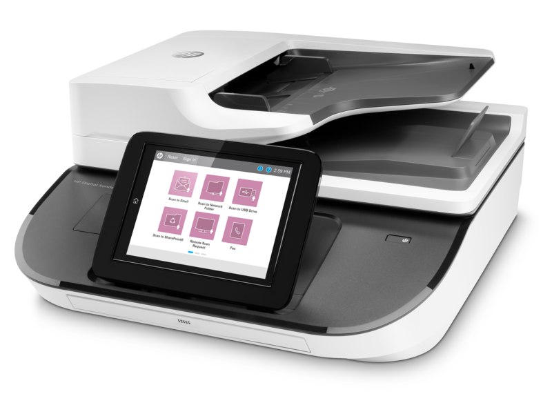 Сканер HP Digital Sender Flow 8500 fn2 Document Capture Workstation (A4,100ppm,600x600 dpi,24 bit, USB, LAN, ADF 150 sheets, Duplex, repl.L2719A)