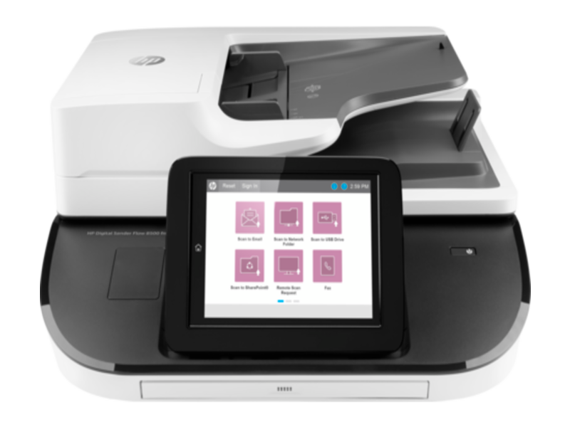 Сканер HP Digital Sender Flow 8500 fn2 Document Capture Workstation (A4,100ppm,600x600 dpi,24 bit, USB, LAN, ADF 150 sheets, Duplex, repl.L2719A)