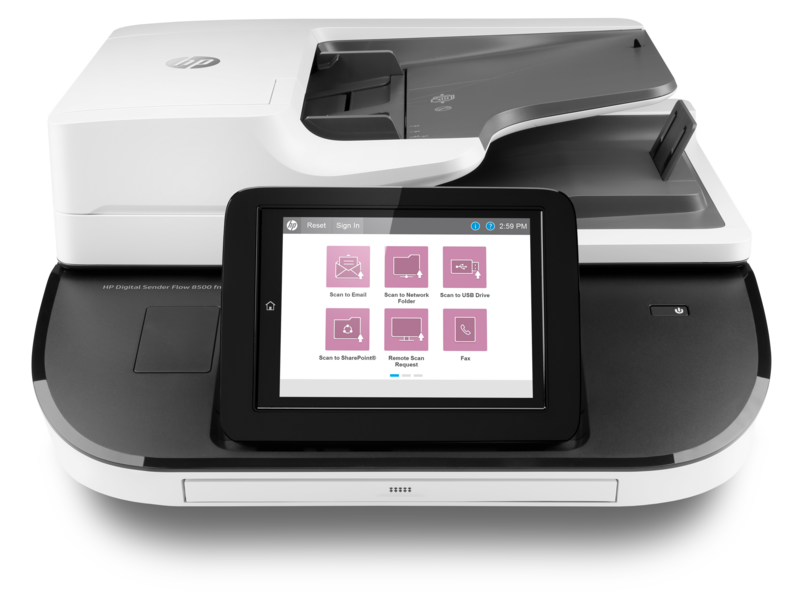 Сканер HP Digital Sender Flow 8500 fn2 Document Capture Workstation (A4,100ppm,600x600 dpi,24 bit, USB, LAN, ADF 150 sheets, Duplex, repl.L2719A)