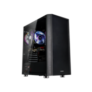 Корпус ZALMAN R2, ATX, BLACK, WINDOW, 2x3.5", 2x2.5", 2xUSB2.0, 1xUSB3.0, RGB FAN CONTROLLER, REAR 1x120mm RGB
