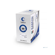 Cabeus UTP-4P-Cat.5e-SOLID-GY-LIGHT Кабель витая пара UTP (U/UTP), категория 5e, 4 пары 0,48мм (24 AWG), одножильный, PVC нг(А)-LS, серый (305 м)