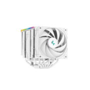 Кулер для процессора DEEPCOOL AK620 DIGITAL WH LGA20XX/1700/1200/115X/AM5/AM4 (8шт/кор, TDP 260W, PWM, DUAL Fan 120mm, 6 тепл. трубок, ARGB, белый) RET