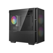 корпус Deepcool CH360 WH без БП, боковое окно (закаленное стекло), 2x140мм ARGB LED вентилятор спереди и 1x120мм ARGB LED вентилятор сзади, белый, mATX
