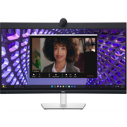 Монитор Dell 34" P3424WEB Curved S/BK(IPS;21:9;3440x1440x60Hz;300cd/m2;1000:1;5ms;178/178;1.07bill;DP1.2(HDCP2.2),HDMI2.2,2xType-C,4xUSB 3.2(Gen1);RJ45;WСam4MP RGB+IR2K;mcr;2x5W;HAS;Tilt; Swiv;VESA)