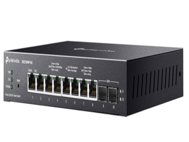 коммутатор TP-Link SG2210XMP-M2, Port 10GE SFP+ Smart Switch with 8-Port PoE+