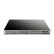 Коммутатор D-Link DGS-3630-52PC/A2ASI, PROJ L3 Managed Switch with 44 10/100/1000Base-T ports and 4 100/1000Base-T/SFP combo-ports and 4 10GBase-X SFP+ ports (48 PoE ports 802.3af/802.3at (30 W), PoE Budget 370W