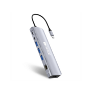 Док-станция ORIGO Док-станция USB-C, 3xUSB 3.0, 1xUSB-C/PD 3.0, 1xUSB-C, 1x1000Base-T, 1xHDMI, слот SD/TF/microSD