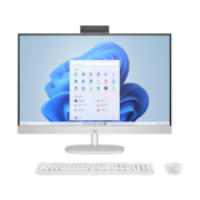 Моноблок HP 27-cr1022ci NT 27" FHD(1920x1080) Intel Ultra5-125U, 16GB DDR5 5600 (1x16GB), SSD 512Gb, Intel Internal Graphics, noDVD, kbd(rus)&mouse wireless, HD Webcam, Shell White, Windows 11 Plus SL, 1Y Wty